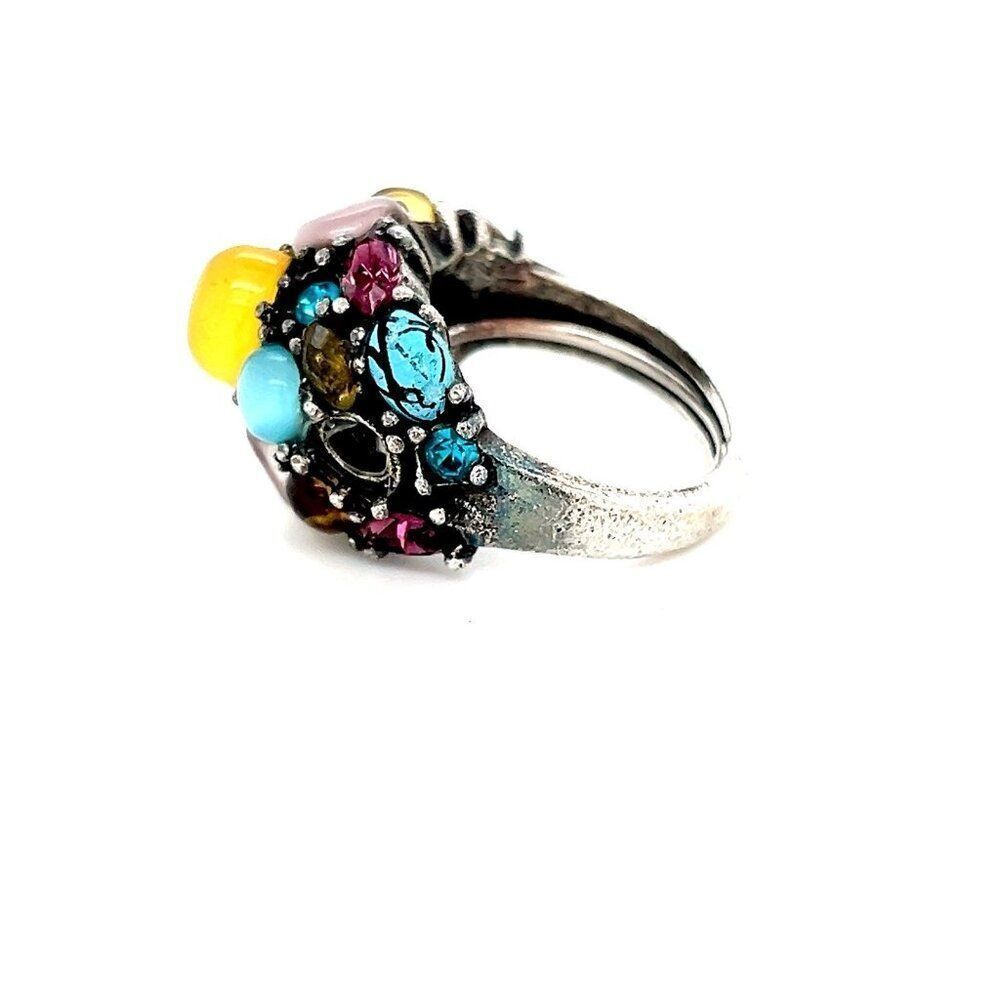 Multicolor Stones Ring - Picture 3 of 7